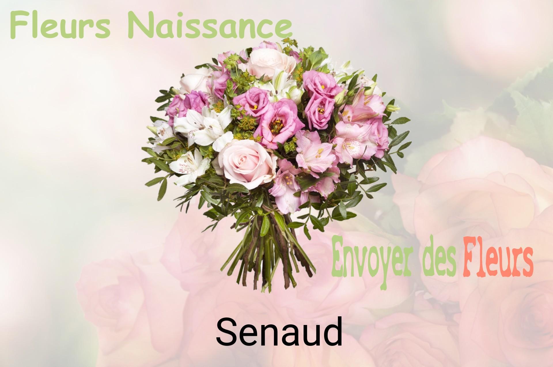 Bouquet de fleurs de naissance livré à Senaud